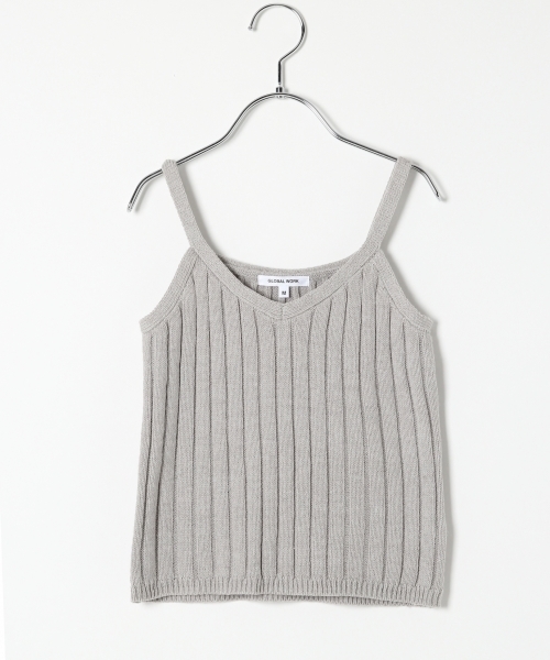 GLOBAL WORK（グローバルワーク）の「【キッズ】アラエルニットキャミレイヤー長袖/729135 （ニット/セーター・キッズ・キャメル/ネイビー/グレー/レッド・LARGE/SMALL/X-LARGE/MEDIUM）」の5枚目の写真