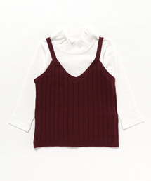 GLOBAL WORK | 【キッズ】アラエルニットキャミレイヤー長袖/729135 (ニット/セーター)