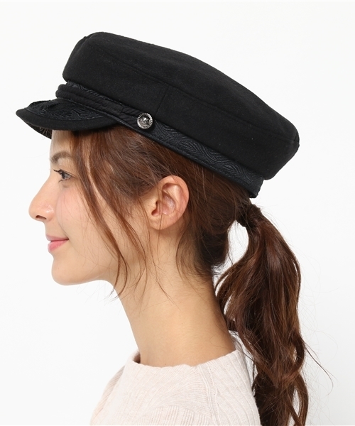 MOUSSY（マウジー）の「MARINE CAP（キャップ・レディース・ブラウン/ブラック・FREE）」の3枚目の写真