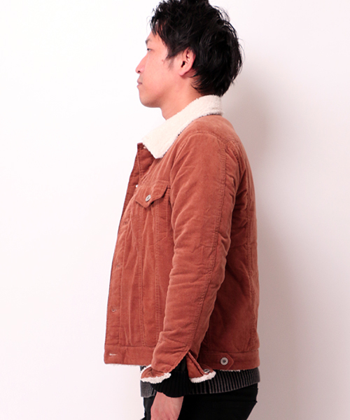 VENCEEXCHANGE(ヴァンスエクスチェンジ)の「ボアコーデュロイGジャン(デニムジャケット・メンズ・ブラウン/ブラック/ネイビー・LARGE/MEDIUM)」の8枚目の写真