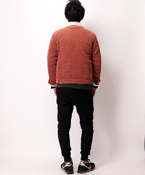 VENCEEXCHANGE(ヴァンスエクスチェンジ)の「ボアコーデュロイGジャン(デニムジャケット・メンズ・ブラウン/ブラック/ネイビー・LARGE/MEDIUM)」の9枚目の写真