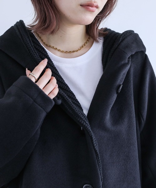 ニットフードコート』（その他アウター）｜kOhAKU（コハク）の