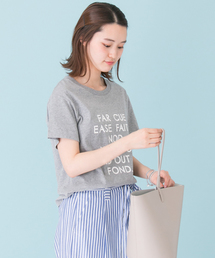 URBAN RESEARCH |  UR 厚盛り顔料プリントロゴTシャツ(Tシャツ/カットソー)