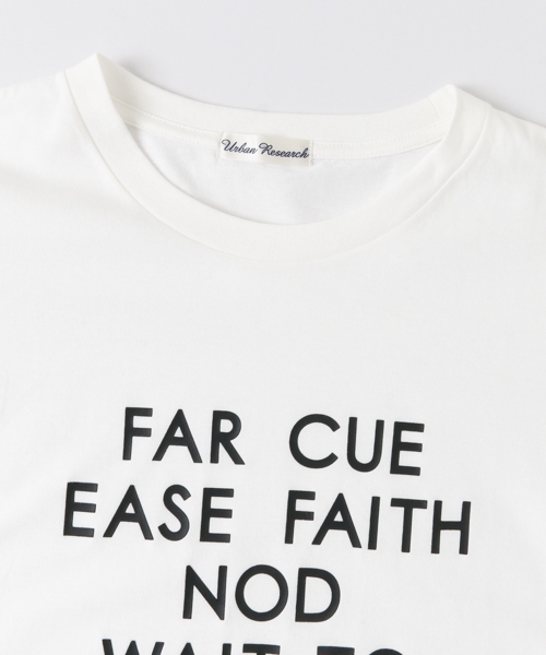URBAN RESEARCH（アーバンリサーチ）の「 UR 厚盛り顔料プリントロゴTシャツ（Tシャツ/カットソー・レディース・オフホワイト/グレー・FREE）」の11枚目の写真