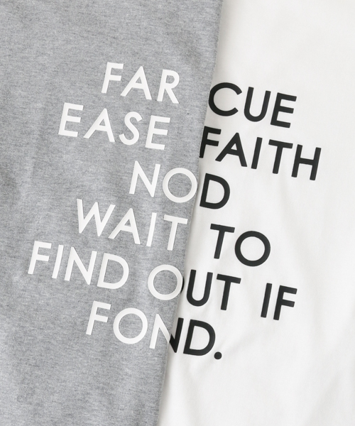 URBAN RESEARCH（アーバンリサーチ）の「 UR 厚盛り顔料プリントロゴTシャツ（Tシャツ/カットソー・レディース・オフホワイト/グレー・FREE）」の9枚目の写真