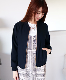 N.（N. Natural Beauty Basic） | ◆ポリオリツイルウォッシャブルセットアップMA-1(MA-1)