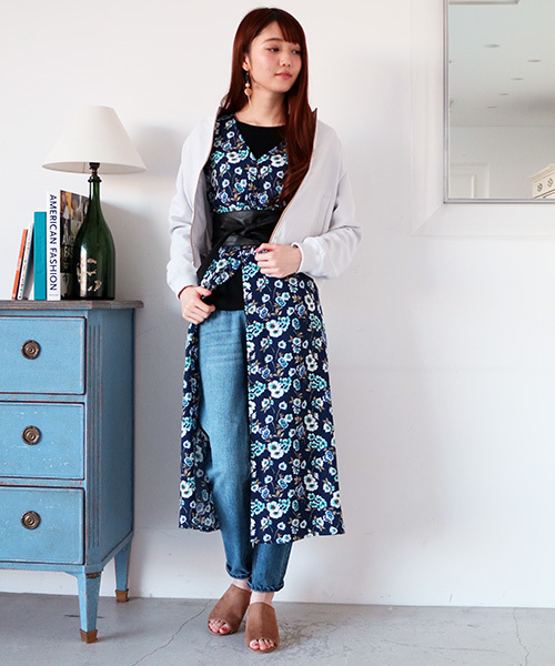 N.（N. Natural Beauty Basic）（エヌエヌナチュラルビューティーベーシック）の「【with　4月号掲載】ポリオリツイルウォッシャブルセットアップMA-1（MA-1・レディース・グレー/ピンク/ネイビー・MEDIUM）」の20枚目の写真