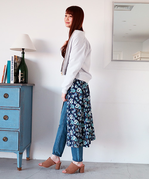 N.（N. Natural Beauty Basic）（エヌエヌナチュラルビューティーベーシック）の「【with　4月号掲載】ポリオリツイルウォッシャブルセットアップMA-1（MA-1・レディース・グレー/ピンク/ネイビー・MEDIUM）」の21枚目の写真