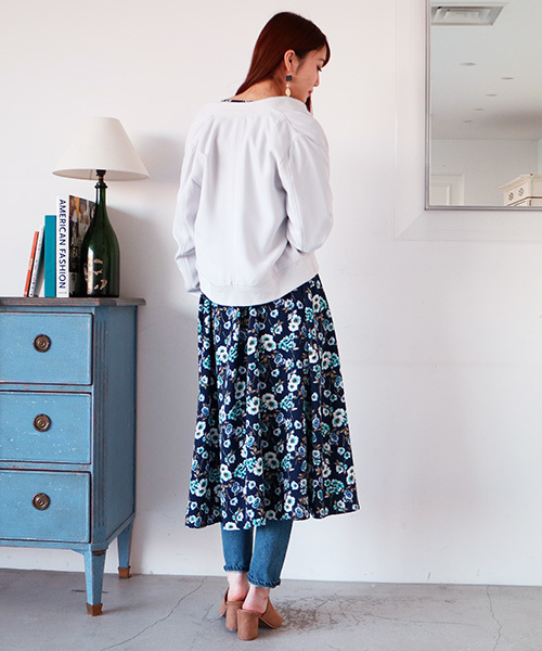 N.（N. Natural Beauty Basic）（エヌエヌナチュラルビューティーベーシック）の「【with　4月号掲載】ポリオリツイルウォッシャブルセットアップMA-1（MA-1・レディース・グレー/ピンク/ネイビー・MEDIUM）」の22枚目の写真