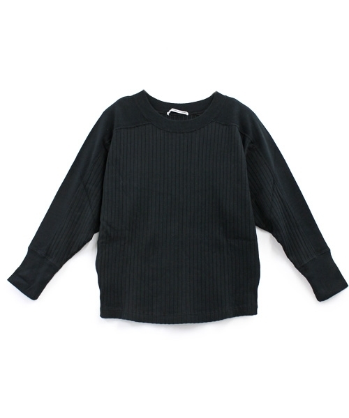 RNA（アールエヌエー）の「M0655 ワイドリブ七分袖プルオーバー（Tシャツ/カットソー・レディース・ブラック/イエロー/ホワイト・MEDIUM）」の4枚目の写真