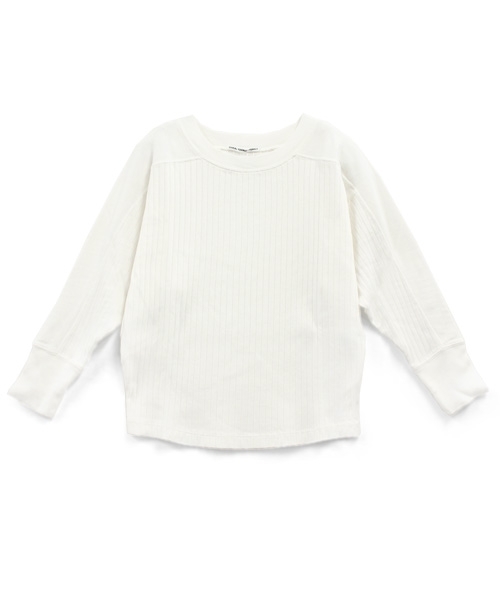 RNA（アールエヌエー）の「M0655 ワイドリブ七分袖プルオーバー（Tシャツ/カットソー・レディース・ブラック/イエロー/ホワイト・MEDIUM）」の5枚目の写真