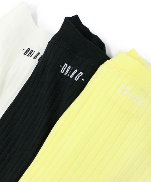 RNA（アールエヌエー）の「M0655 ワイドリブ七分袖プルオーバー（Tシャツ/カットソー・レディース・ブラック/イエロー/ホワイト・MEDIUM）」の15枚目の写真