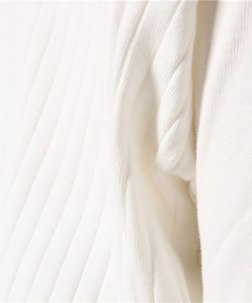 RNA（アールエヌエー）の「M0655 ワイドリブ七分袖プルオーバー（Tシャツ/カットソー・レディース・ブラック/イエロー/ホワイト・MEDIUM）」の12枚目の写真