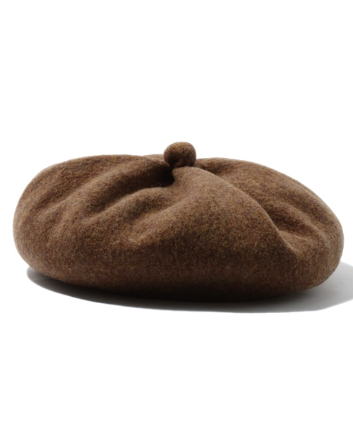 BEAMS BOY（ビームスボーイ）の「BEAMS BOY / タックボタンベレー 11FW（ハンチング/ベレー帽・レディース・グレー/ベージュ/ブラウン/ネイビー・ONE SIZE）」の6枚目の写真