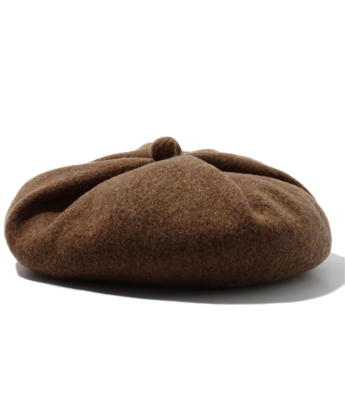 BEAMS BOY（ビームスボーイ）の「BEAMS BOY / タックボタンベレー 11FW（ハンチング/ベレー帽・レディース・グレー/ベージュ/ブラウン/ネイビー・ONE SIZE）」の7枚目の写真