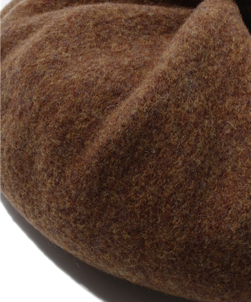 BEAMS BOY（ビームスボーイ）の「BEAMS BOY / タックボタンベレー 11FW（ハンチング/ベレー帽・レディース・グレー/ベージュ/ブラウン/ネイビー・ONE SIZE）」の8枚目の写真