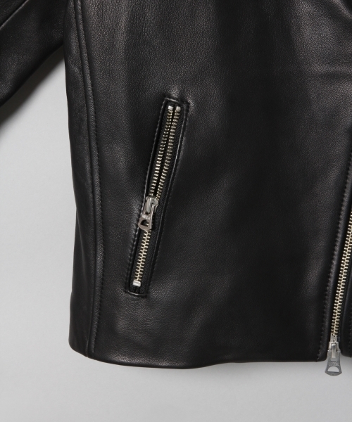 JEANASIS(ジーナシス)の「Leather Jacket/766825(ライダースジャケット・レディース・ブラック・FREE)」の6枚目の写真