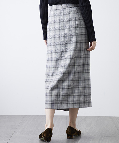 STUDIOUS（ステュディオス）の「アシメコルセット2WAYスカート（スカート・レディース・ブラック/ネイビー/マルチ・0/1）」の7枚目の写真