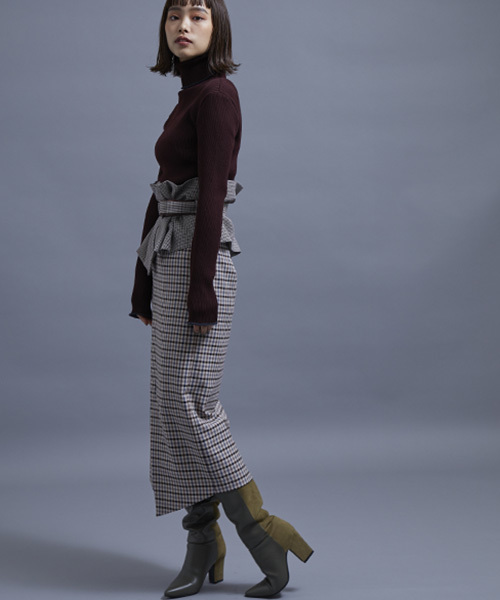 STUDIOUS（ステュディオス）の「アシメコルセット2WAYスカート（スカート・レディース・ブラック/ネイビー/マルチ・0/1）」の17枚目の写真