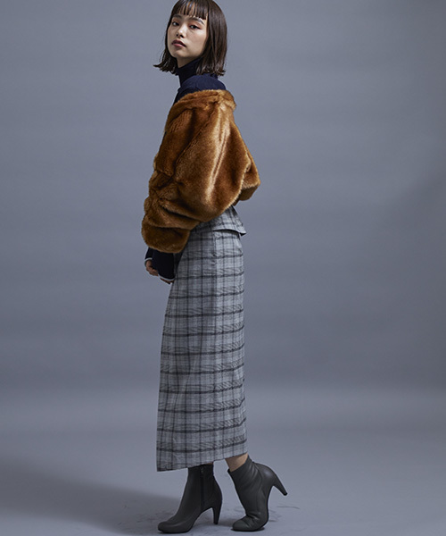 STUDIOUS（ステュディオス）の「アシメコルセット2WAYスカート（スカート・レディース・ブラック/ネイビー/マルチ・0/1）」の16枚目の写真