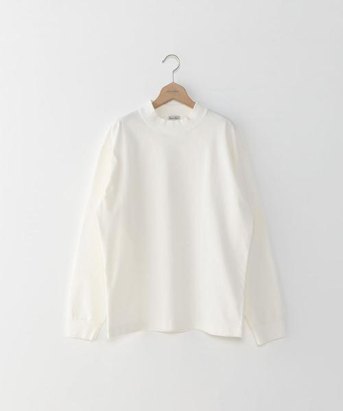 Steven Alan(スティーブンアラン)の「<Steven Alan> TRKY LOOSE MOCK LSL/モックネックカットソー(Tシャツ/カットソー・メンズ・ホワイト/ブラック/ベージュ・MEDIUM/SMALL/LARGE/X-LARGE)」の2枚目の写真