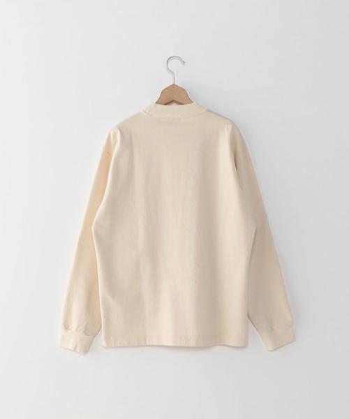 Steven Alan(スティーブンアラン)の「<Steven Alan> TRKY LOOSE MOCK LSL/モックネックカットソー(Tシャツ/カットソー・メンズ・ホワイト/ブラック/ベージュ・MEDIUM/SMALL/LARGE/X-LARGE)」の4枚目の写真