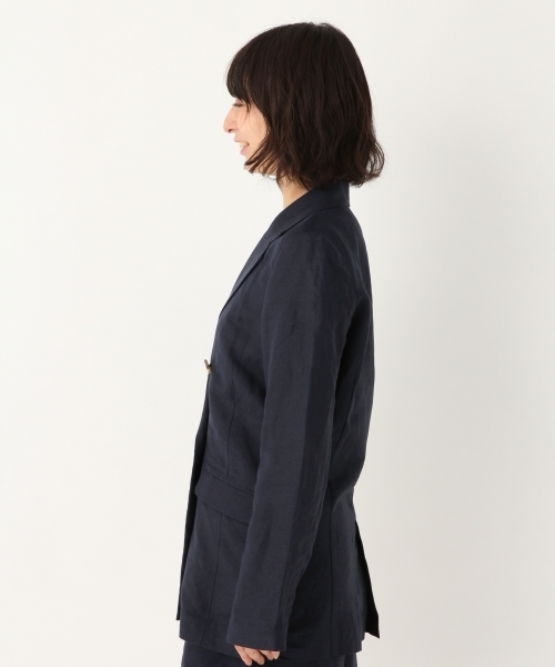 A part by（アパートバイ）の「LiRyダブルジャケット 786897（テーラードジャケット・レディース・ベージュ/ネイビー/ブラウン/ブラック/カーキ・LARGE/MEDIUM）」の10枚目の写真