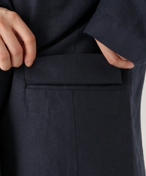 A part by（アパートバイ）の「LiRyダブルジャケット 786897（テーラードジャケット・レディース・ベージュ/ネイビー/ブラウン/ブラック/カーキ・LARGE/MEDIUM）」の17枚目の写真