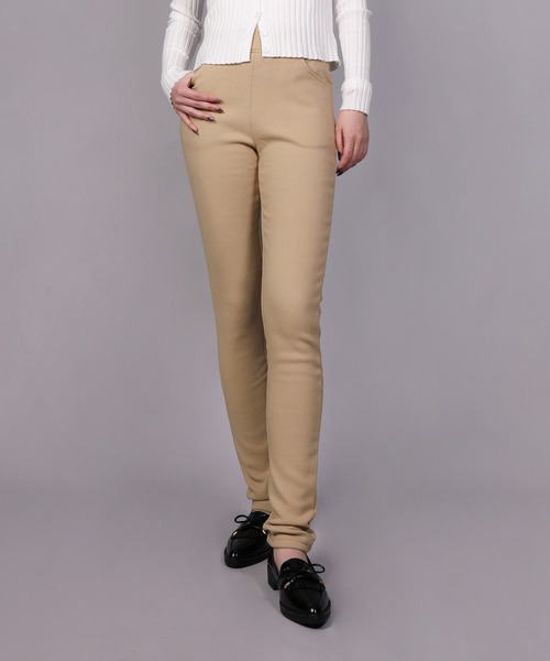 aimoha(アイモハ)の「裏フリースヒートパンツ (AW) (LV)(レギンス/スパッツ・レディース・ベージュ/ネイビー/ブラック/カーキ/ブラックミックス/ダークインディゴブルー/グレー・MEDIUM/LARGE/X-LARGE/SMALL/XXX-LARGE/XXXX-LARGE/XX-LARGE)」の4枚目の写真