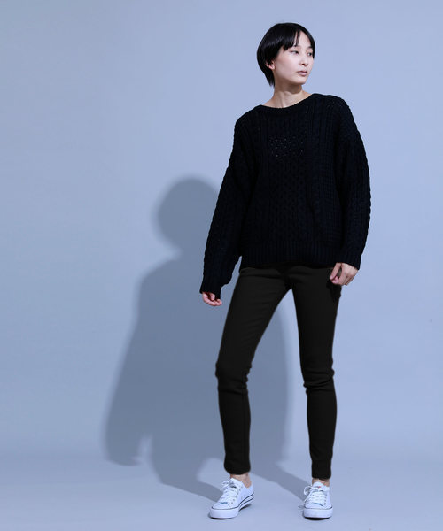 aimoha(アイモハ)の「裏フリースヒートパンツ (AW) (LV)(レギンス/スパッツ・レディース・ベージュ/ネイビー/ブラック/カーキ/ブラックミックス/ダークインディゴブルー/グレー・MEDIUM/LARGE/X-LARGE/SMALL/XXX-LARGE/XXXX-LARGE/XX-LARGE)」の11枚目の写真