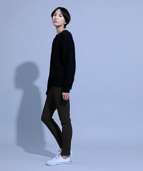 aimoha(アイモハ)の「裏フリースヒートパンツ (AW) (LV)(レギンス/スパッツ・レディース・ベージュ/ネイビー/ブラック/カーキ/ブラックミックス/ダークインディゴブルー/グレー・MEDIUM/LARGE/X-LARGE/SMALL/XXX-LARGE/XXXX-LARGE/XX-LARGE)」の22枚目の写真