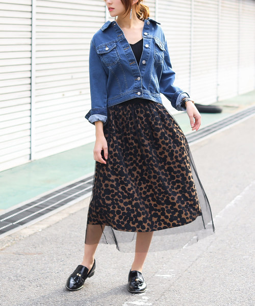 Fashion Letter（ファッションレター）の「スタンダードデニムジャケット（デニムジャケット・レディース・サックスブルー/インディゴブルー/ブルー・M/L）」の12枚目の写真