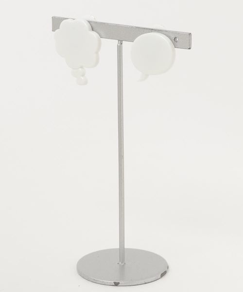 TONE SELECT GOODS(トーンセレクトグッズ)の「【シーラカンス】フキダシイヤリング(イヤリング・レディース・ホワイト系その他/ホワイト系その他2/ホワイト系その他3・FREE)」の2枚目の写真