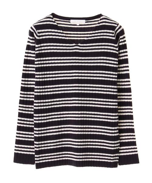 AMERICAN HOLIC（アメリカンホリック）の「・8col.Vネックリブプルオーバー（ニット/セーター・レディース・その他26/サックスブルー/その他24/カーキ/イエロー/杢グレー/オフホワイト/ネイビー・M/L）」の16枚目の写真