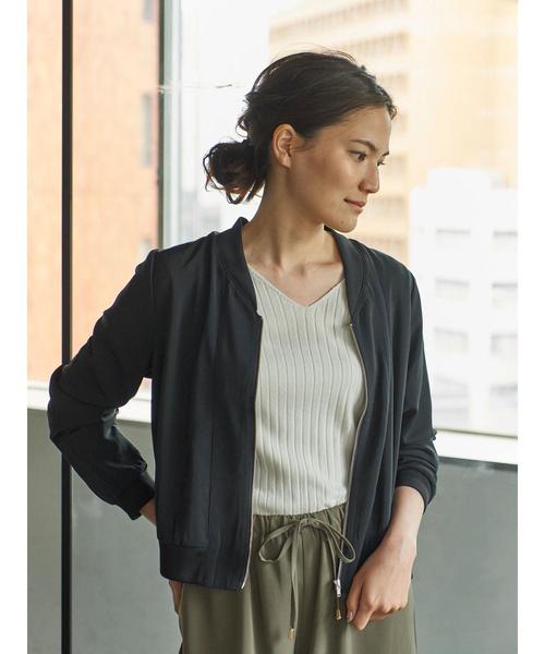 AMERICAN HOLIC（アメリカンホリック）の「・8col.Vネックリブプルオーバー（ニット/セーター・レディース・その他26/サックスブルー/その他24/カーキ/イエロー/杢グレー/オフホワイト/ネイビー・M/L）」の21枚目の写真