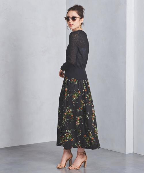 UNITED ARROWS(ユナイテッドアローズ)の「UBCB 麻 リブ Vネック カーディガン(カーディガン/ボレロ・レディース・コバルトブルー/ブラック/ピンク・フリー)」の2枚目の写真