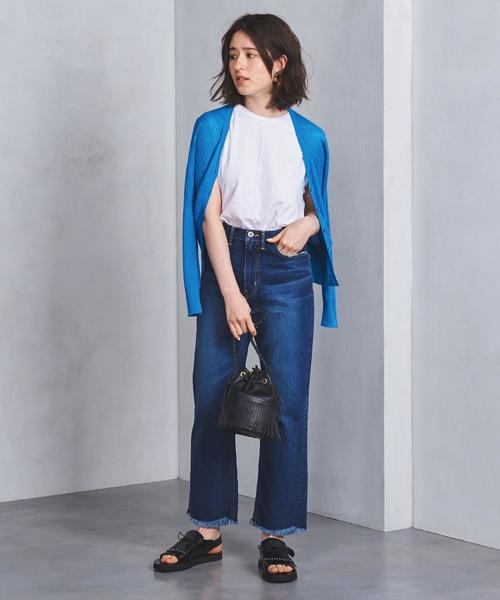 UNITED ARROWS(ユナイテッドアローズ)の「UBCB 麻 リブ Vネック カーディガン(カーディガン/ボレロ・レディース・コバルトブルー/ブラック/ピンク・フリー)」の19枚目の写真