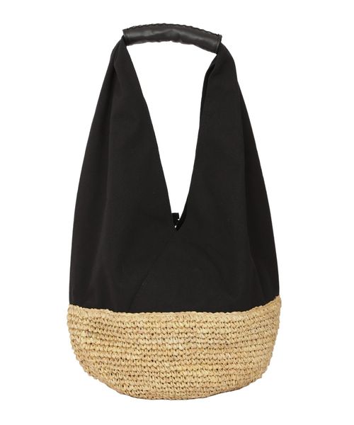 LAGUNAMOON（ラグナムーン）の「RusticラフィアBAG【WEB限定】（ハンドバッグ・レディース・ホワイト/ブラック・FREE）」の3枚目の写真