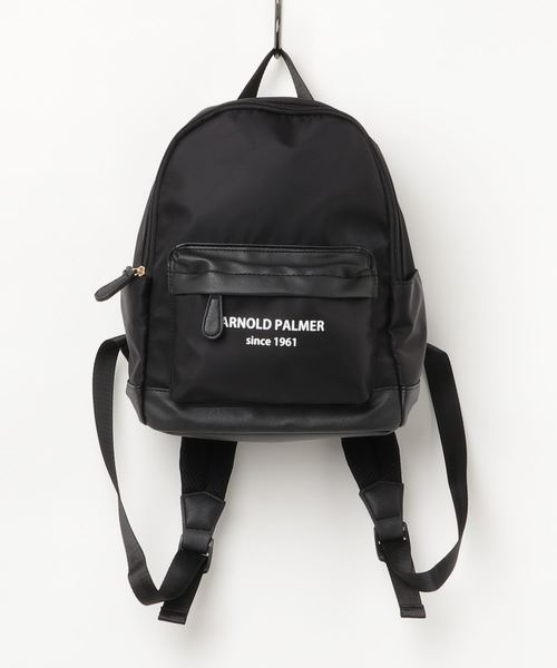 arnold palmer timeless(アーノルドパーマータイムレス)の「合皮×ナイロン異素材コンビミニリュック(バックパック/リュック・レディース・ブラック/ネイビー/ヘザーグレー・FREE)」の2枚目の写真