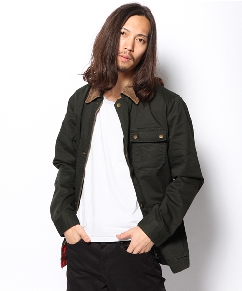 WEGO（ウィゴー）の「WEGO/フィールドジャケット（ミリタリージャケット・メンズ・ダークグリーン/ネイビー・MEDIUM/LARGE）」の6枚目の写真