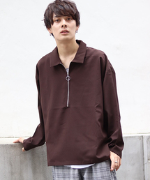 kutir | halfzip shirts / 襟付きハーフジップシャツプルオーバー(シャツ/ブラウス)
