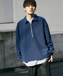 kutir | halfzip shirts / 襟付きハーフジップシャツプルオーバー(シャツ/ブラウス)