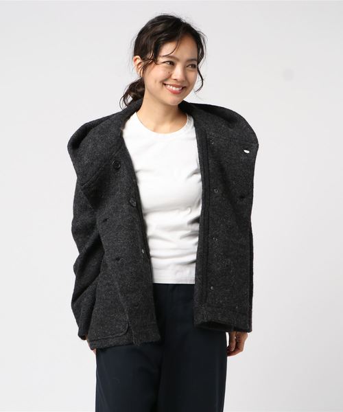 Mao Made マオメイド の Mao Made マオメイド 圧縮wool Parka ウールパーカー フードコート ブルゾン Wear