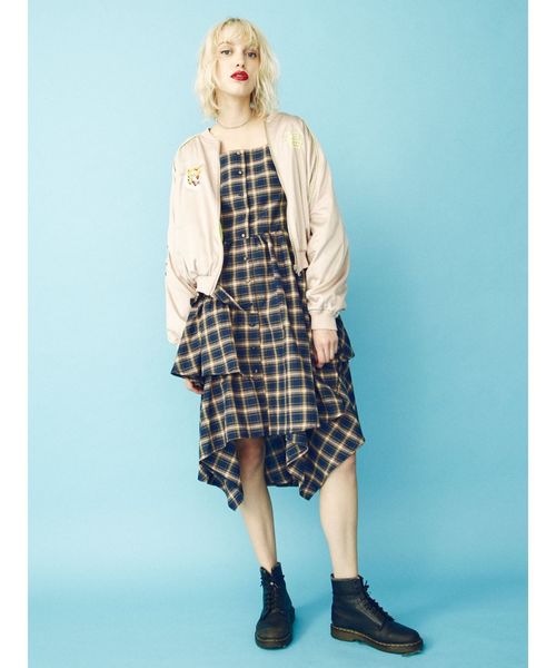 jouetie（ジュエティ）の「リバーシブルベトスカジャン（スカジャン・レディース・ブラック/アイボリー/グリーン・MEDIUM）」の12枚目の写真