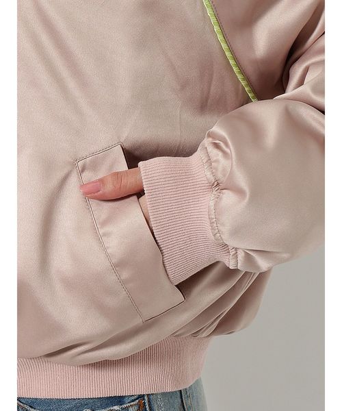 jouetie（ジュエティ）の「リバーシブルベトスカジャン（スカジャン・レディース・ブラック/アイボリー/グリーン・MEDIUM）」の20枚目の写真