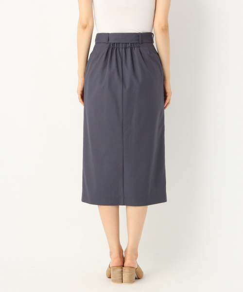 A part by（アパートバイ）の「TRマエボタンタイトスカート 823680（スカート・レディース・ネイビー/イエロー/ライトブルー/ライトベージュ・MEDIUM/LARGE）」の8枚目の写真