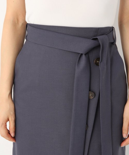 A part by（アパートバイ）の「TRマエボタンタイトスカート 823680（スカート・レディース・ネイビー/イエロー/ライトブルー/ライトベージュ・MEDIUM/LARGE）」の9枚目の写真