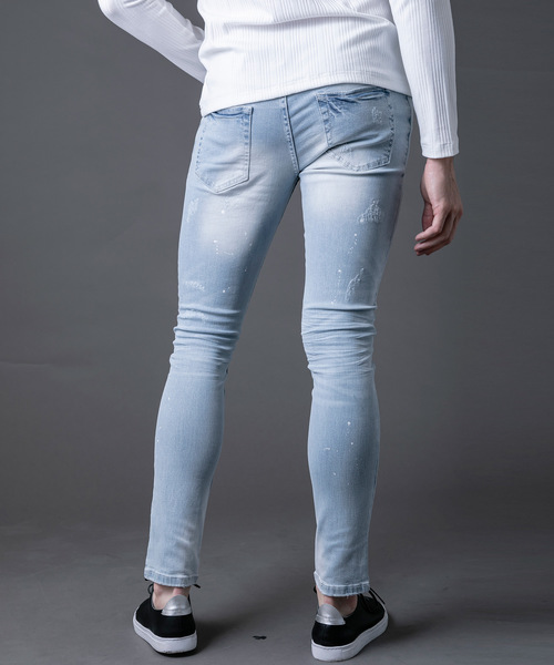 NEW GENTLEMAN（ニュージェントルマン）の「AUGUSTA DENIM PANTS(オーガスタ デニム パンツ)スキニー デニム パンツ（デニムパンツ・メンズ・サックスブルー/インディゴブルー/ブルー/ブルー系その他/ロイヤルブルー/ブルー系その他2/ブルー系その他3/ターコイズブルー/ブラック/ネイビー/ブルー系その他4・1/S/2/M/3/L）」の14枚目の写真