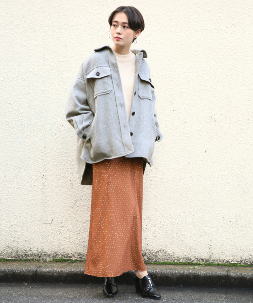 LOWRYS FARM（ローリーズファーム）の「ドットマーメイドスカート　824856（スカート・レディース・ホワイト/ブラック/ブラウン・FREE）」の15枚目の写真