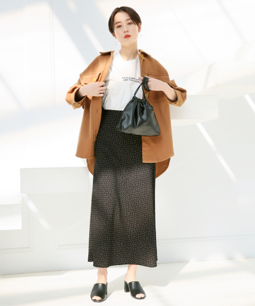 LOWRYS FARM（ローリーズファーム）の「ドットマーメイドスカート　824856（スカート・レディース・ホワイト/ブラック/ブラウン・FREE）」の20枚目の写真